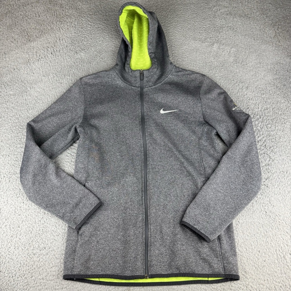 Nike Golf hooded sweatshirt Women's  M Full zip Gray Therma-Fit Bandon Trails